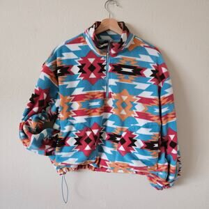 Santa Fe Fleece Zip Up Pullover by Blue B Small